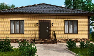 Проекты одноэтажных домов из кирпича | СК Район - Сочи от 3606 рублей