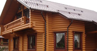Строительство дома из оцилиндрованного бревна в Сочи - от 133926 рублей